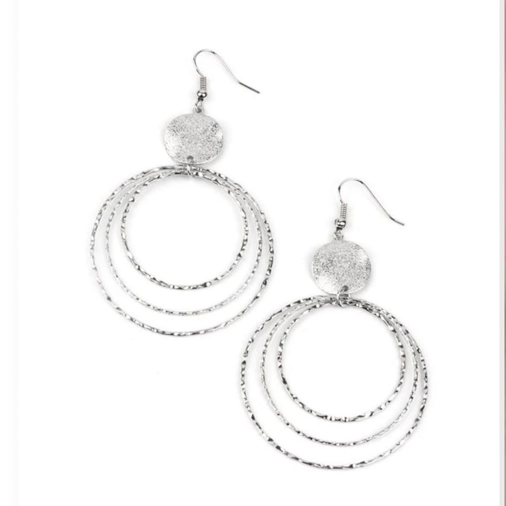 Silver Fish Hook Earrings